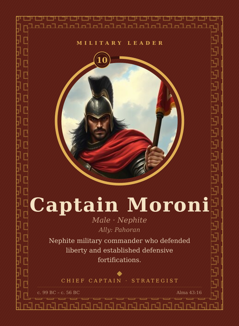 Captain Moroni card